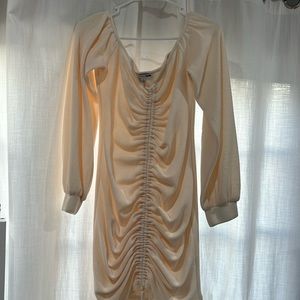 white/cream color dress